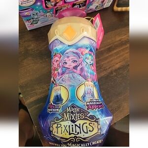 Magic Mixies Amber Dragon Magically Reveal Pixling Doll In A Potion Bottle